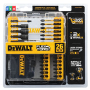 DeWALT DWANGFT26SET 26-Piece FlexTorq Impact Ready Screwdriving Bit Set w/ Case