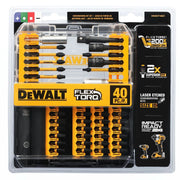 DeWalt DWANGFT40SET 40-Piece FlexTorq Impact Ready Screwdriving Bit Set w/ Case