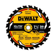 DeWalt DWAW71424 ELITE SERIES 7-1/4 in. 24T Framing Circular Saw Blade
