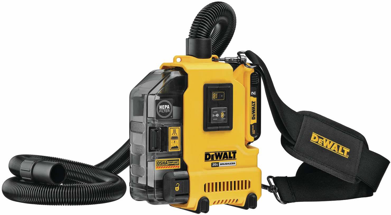 DeWalt DWH161D1 20V Max Brushless Universal Dust Extractor 2.0Ah Kit