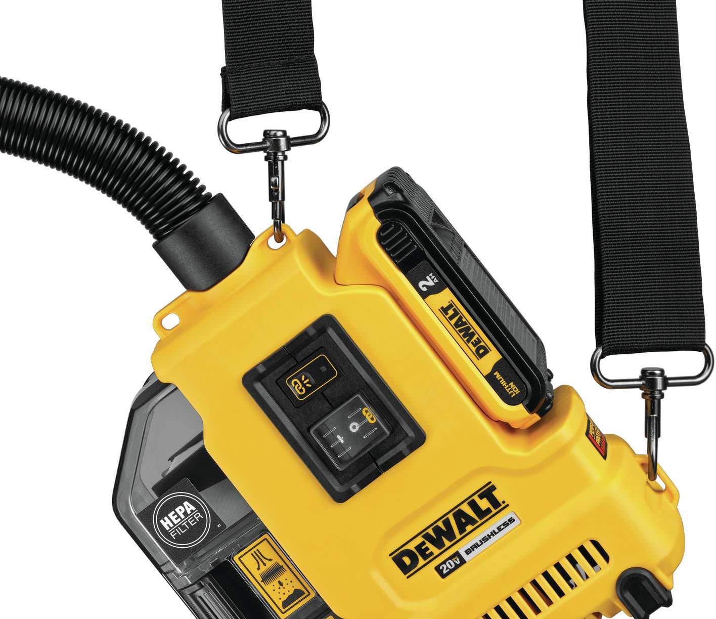 DeWalt DWH161D1 20V Max Brushless Universal Dust Extractor 2.0Ah Kit