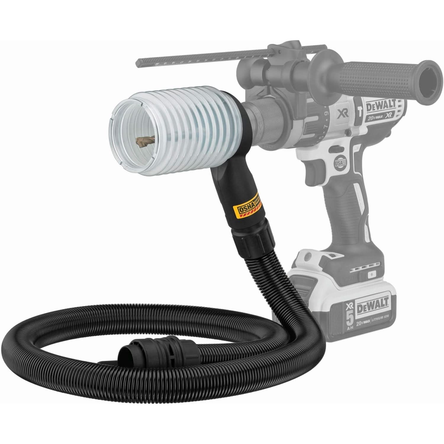 DeWalt DWH200D OSHA-Compliant Dust Extraction Tube Kit w/ Hose