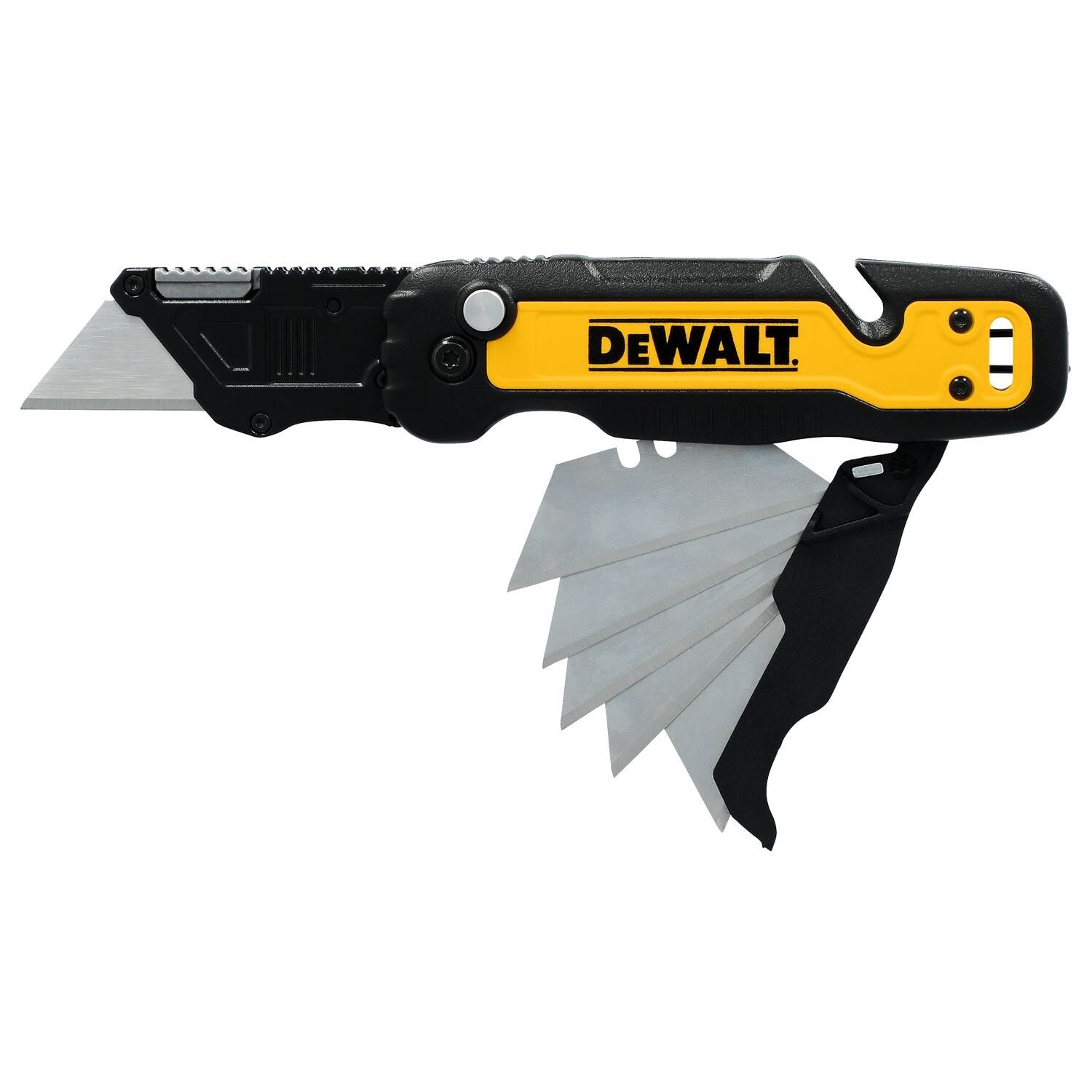 DeWalt DWHT10992 Push & Flip Folding Utility Knife with On-Board Blade Storage