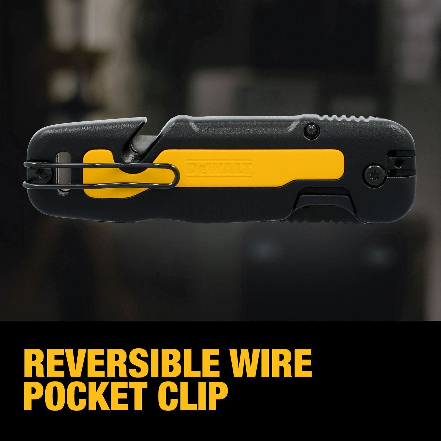 DeWalt DWHT10992 Push & Flip Folding Utility Knife with On-Board Blade Storage