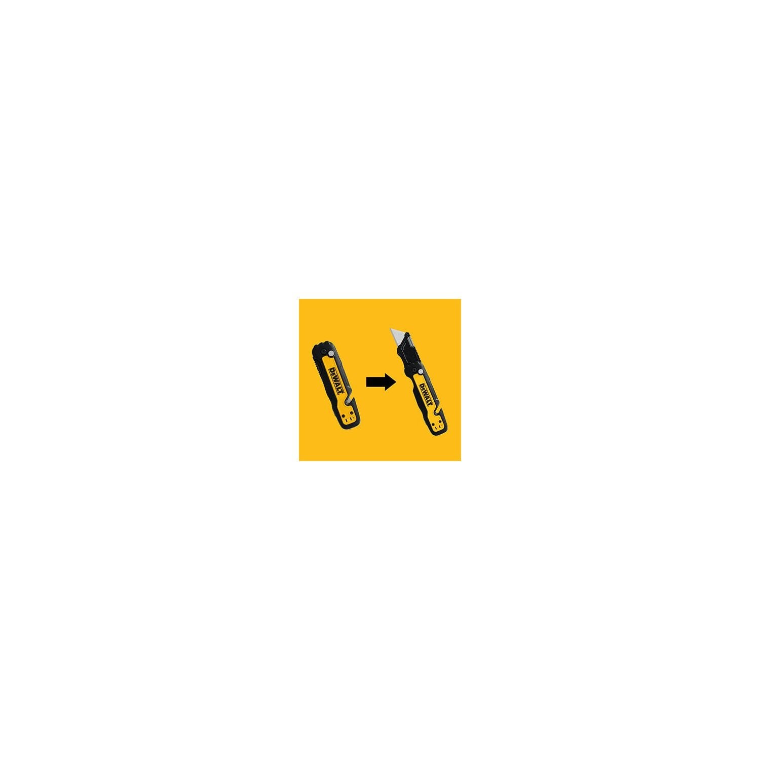 DeWalt DWHT10992 Push & Flip Folding Utility Knife with On-Board Blade Storage