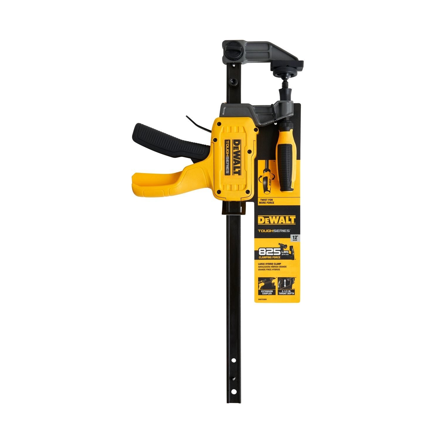 DeWalt DWHT83600 ToughSeries 12 in. Hybrid Clamp