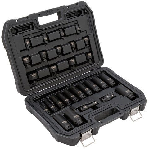Dewalt DWMT19244 28 Piece 1/2-in Drive Standard & Deep Impact Socket Set 6 PT