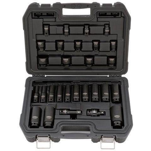 Dewalt DWMT19244 28 Piece 1/2-in Drive Standard & Deep Impact Socket Set 6 PT