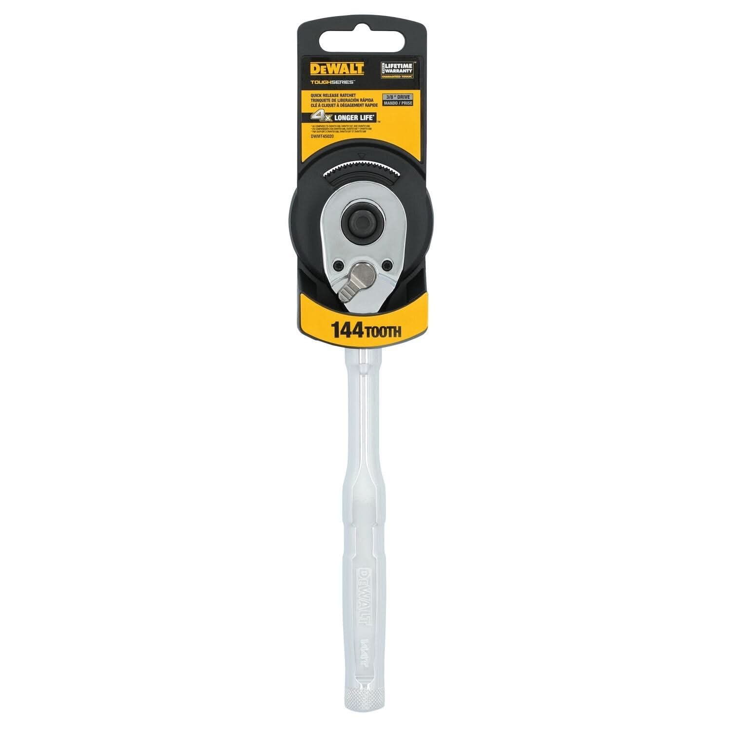 DeWalt DWMT45020 TOUGHSERIES 3/8 in. Drive 144-Tooth Quick Release Ratchet