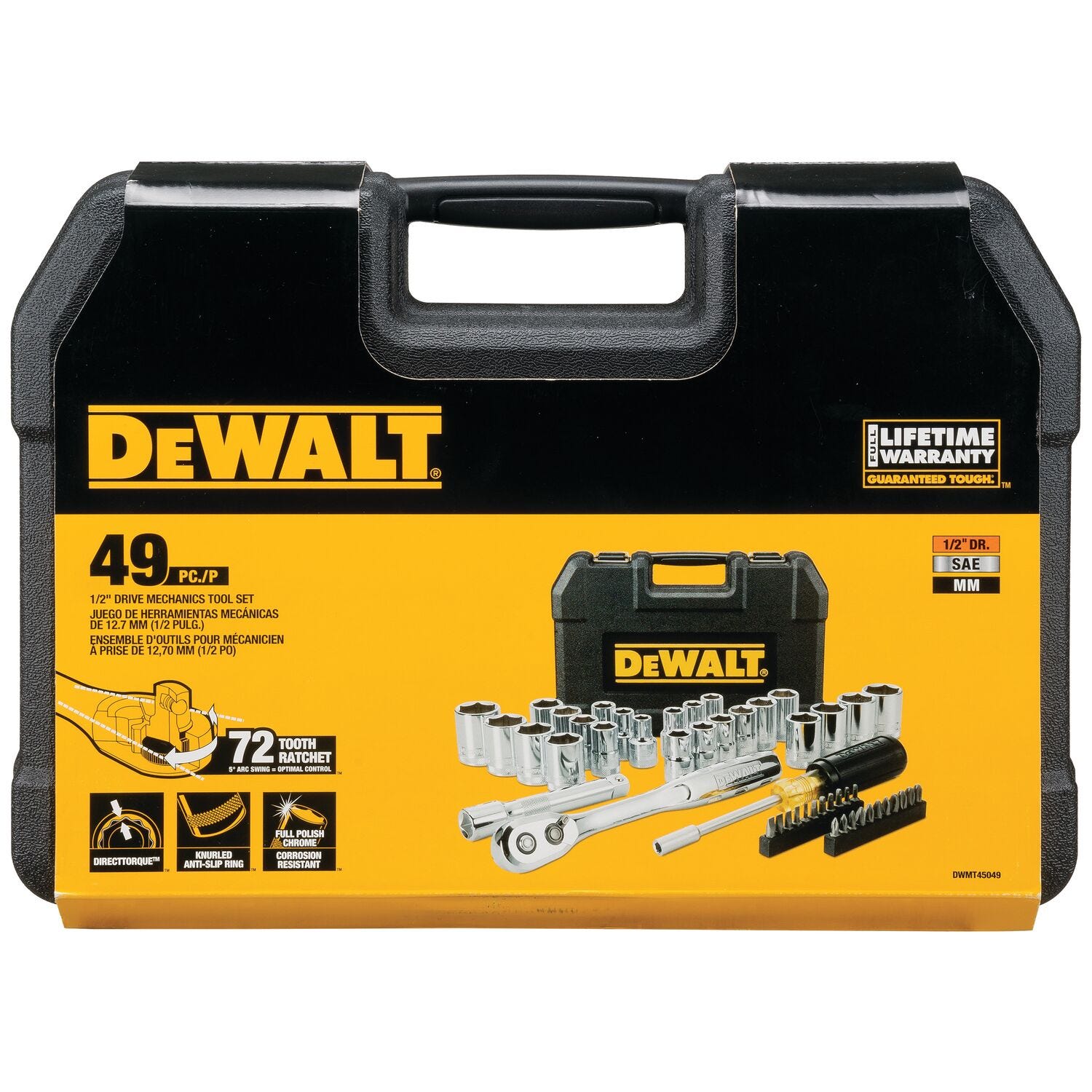DeWalt DWMT45049 49-Piece Mechanics Tool Set