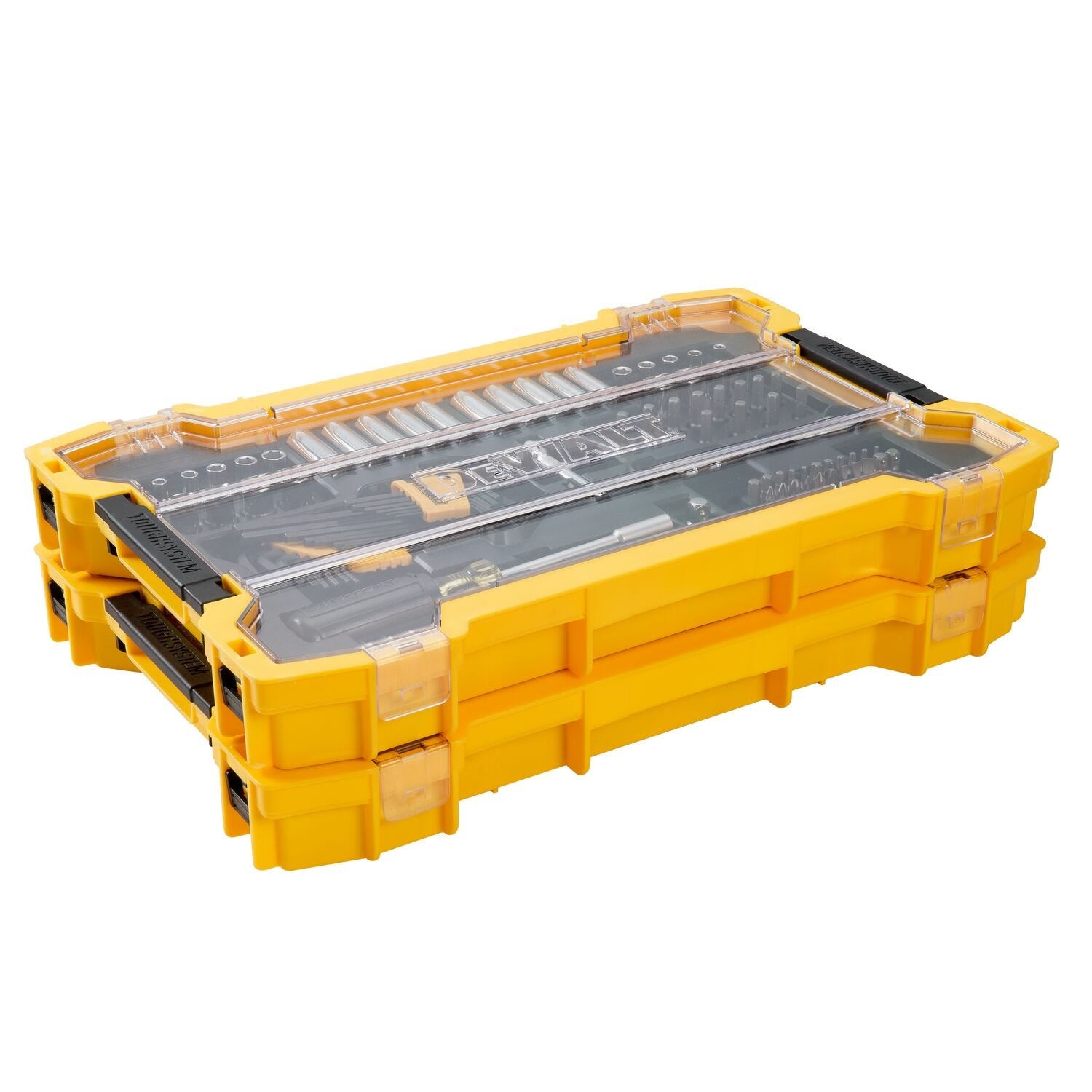 DeWalt DWMT45403 85-Piece 3/8 in. & 1/2 in. Mechanics Tool Set w/ ToughSystem 2.0 Tray
