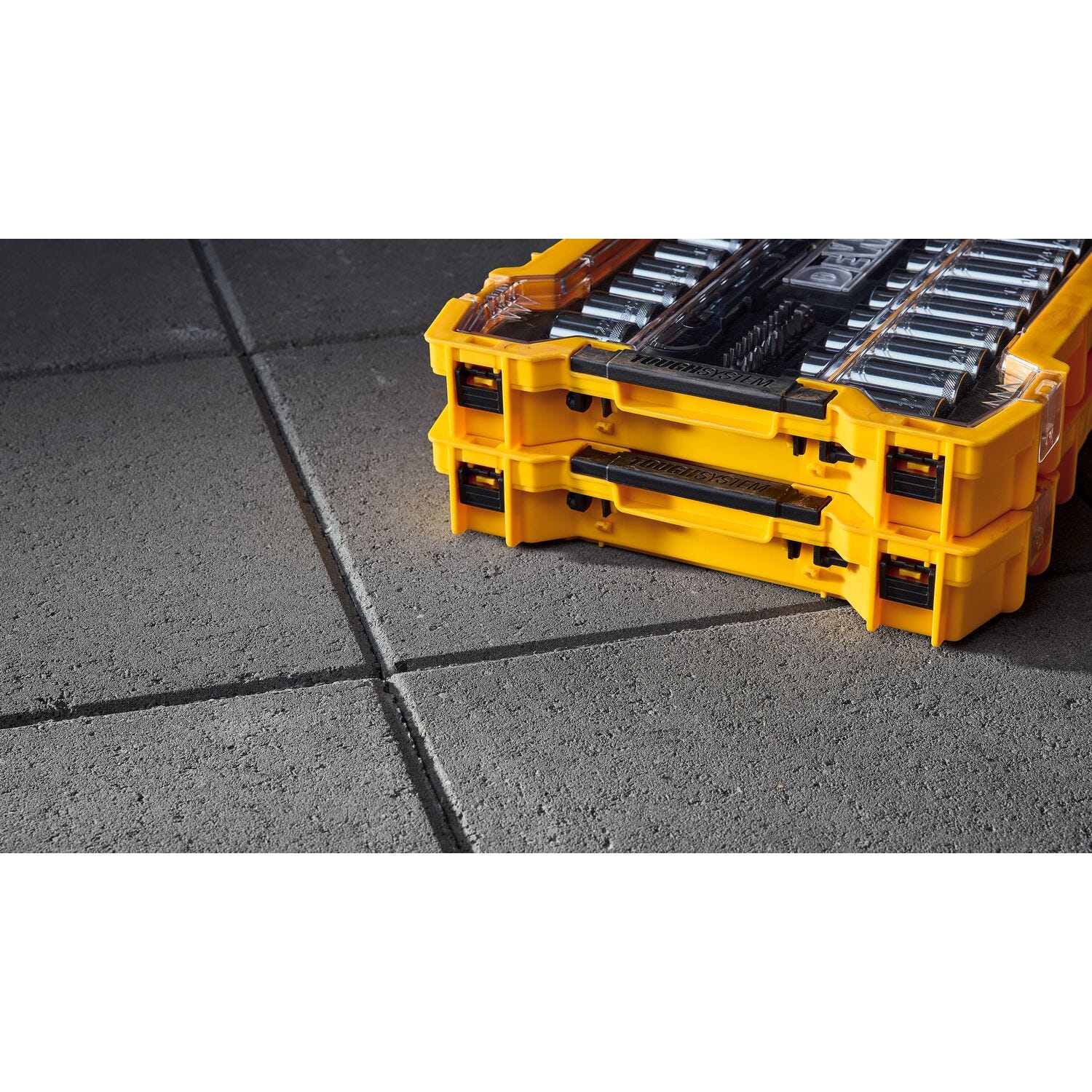 DeWalt DWMT45403 85-Piece 3/8 in. & 1/2 in. Mechanics Tool Set w/ ToughSystem 2.0 Tray