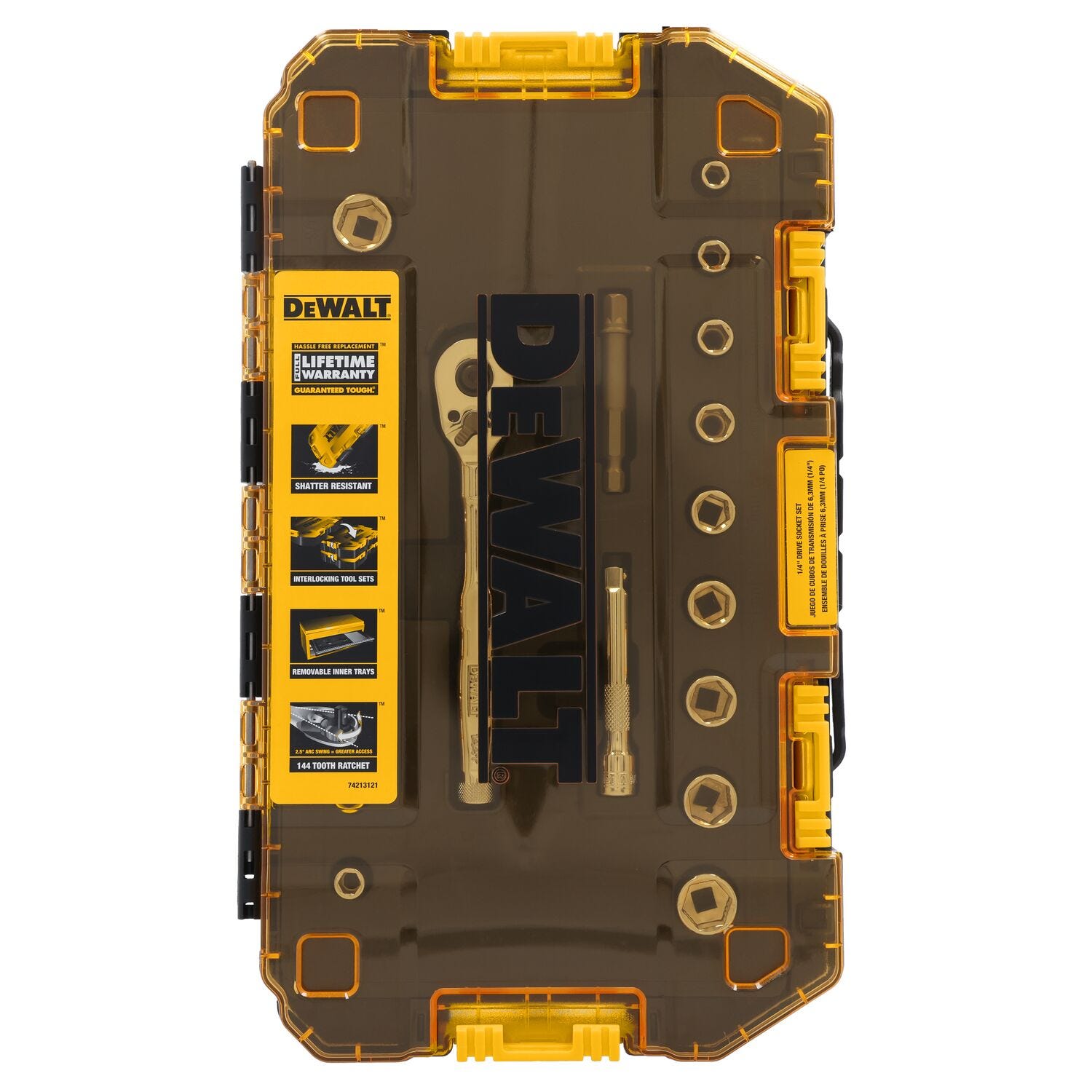 DeWalt DWMT45413 TOUGHSERIES 20-Piece TOUGH BOX 1/4 in. Drive Mechanics Tool Set