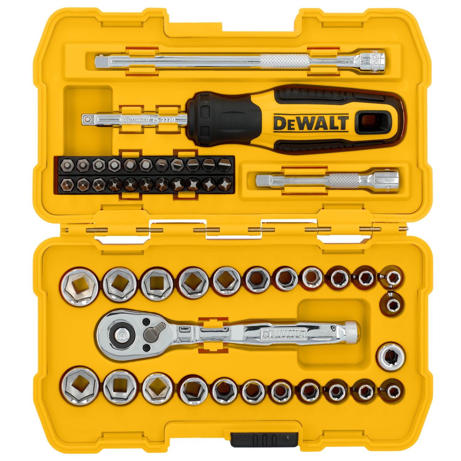 DeWalt DWMT45422 50-Piece 1/4 in. Drive Mechanics Tool Set