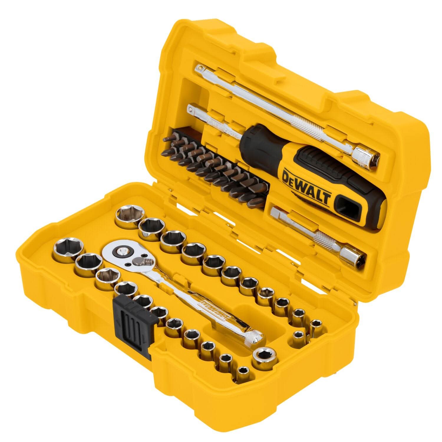 DeWalt DWMT45422 50-Piece 1/4 in. Drive Mechanics Tool Set – Tool Nut
