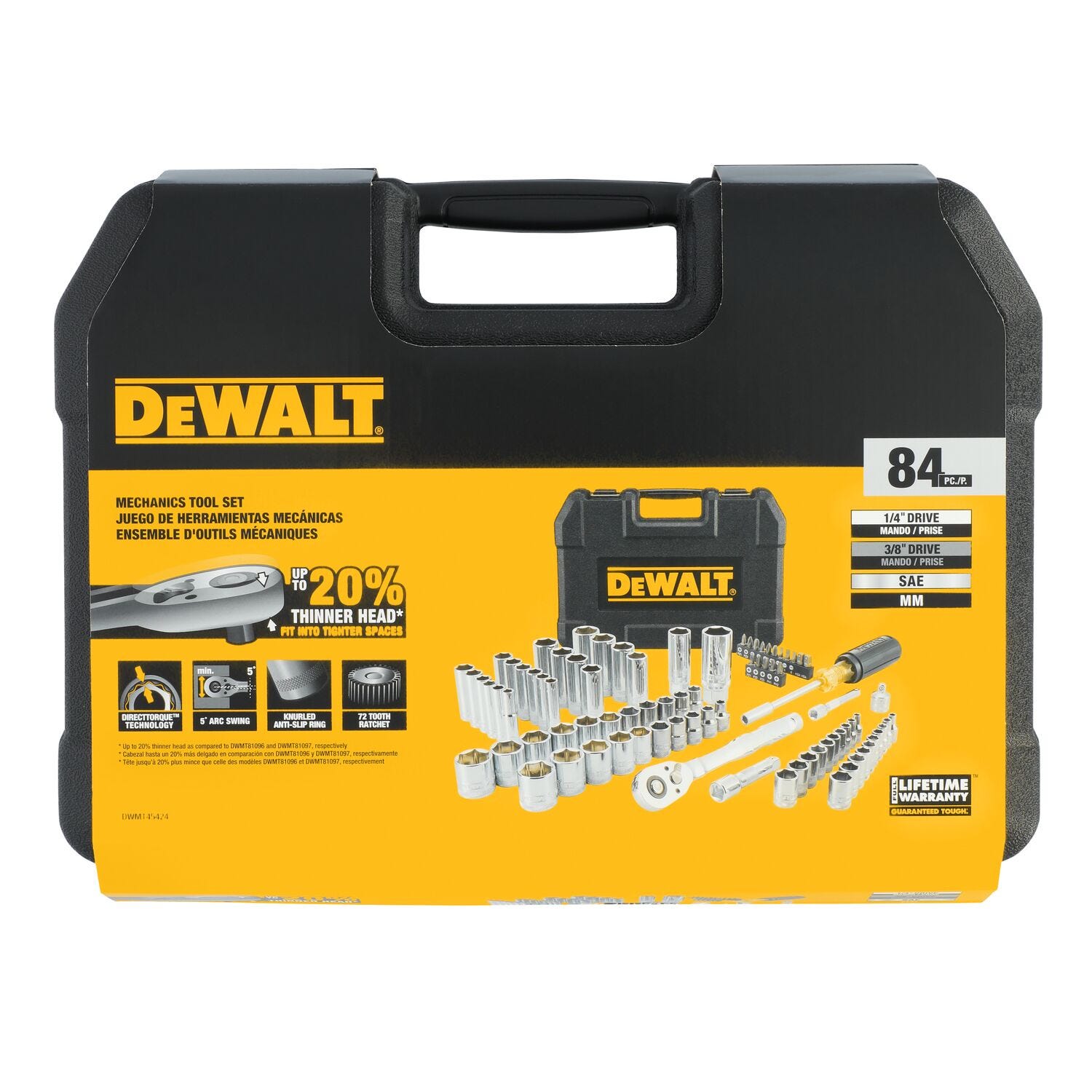DeWalt DWMT45424 84-Piece 2 Drive Mechanics Tool Set