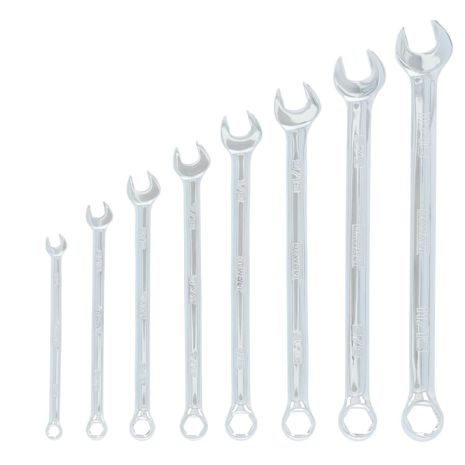 DeWalt DWMT45427 TOUGHSERIES 8-Piece SAE Combination Wrench Set