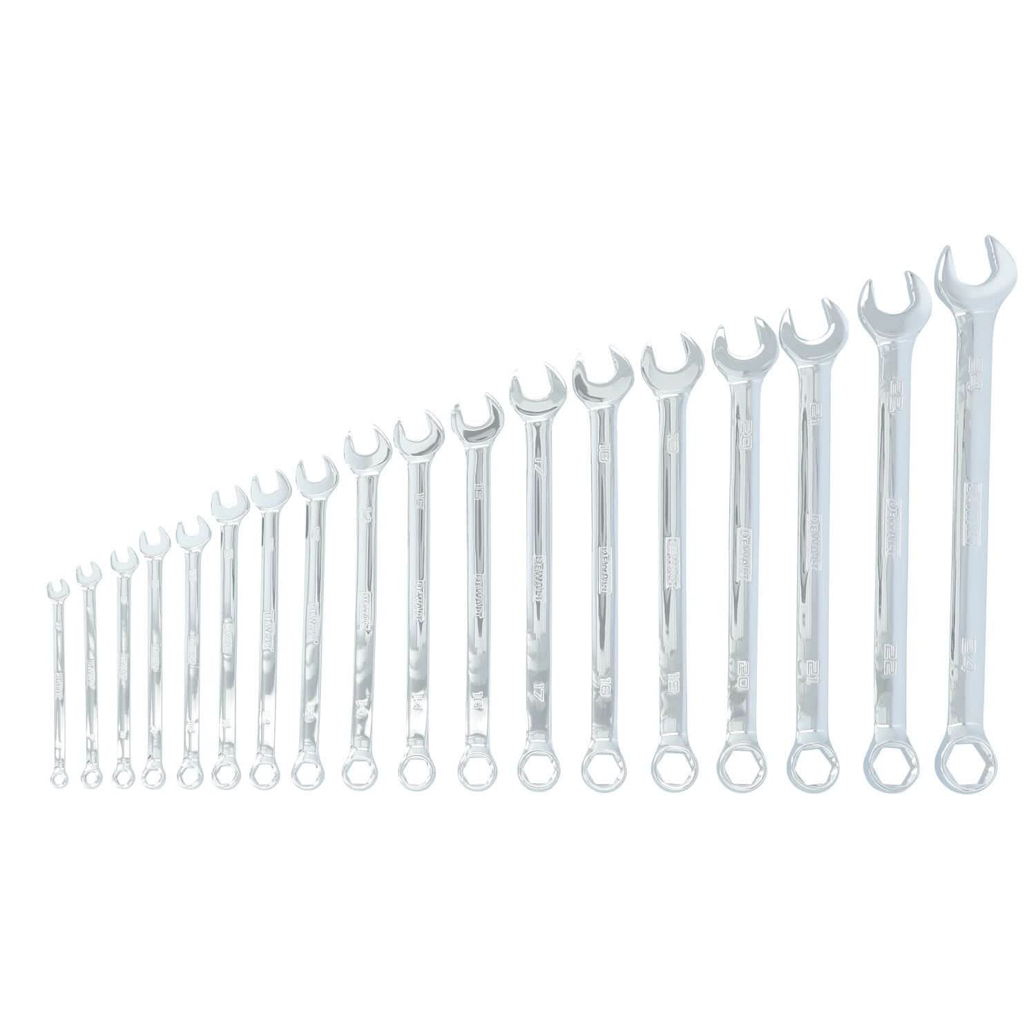 DeWalt DWMT45429 TOUGHSERIES 18-Piece Metric Combination Wrench Set