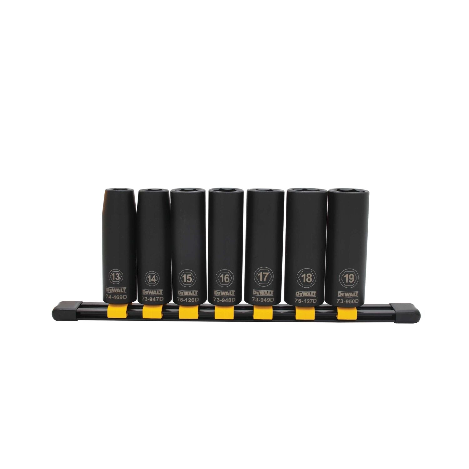 DeWalt DWMT74449OSP 7-Piece 1/2 in. Drive Metric Deep Impact Socket Set