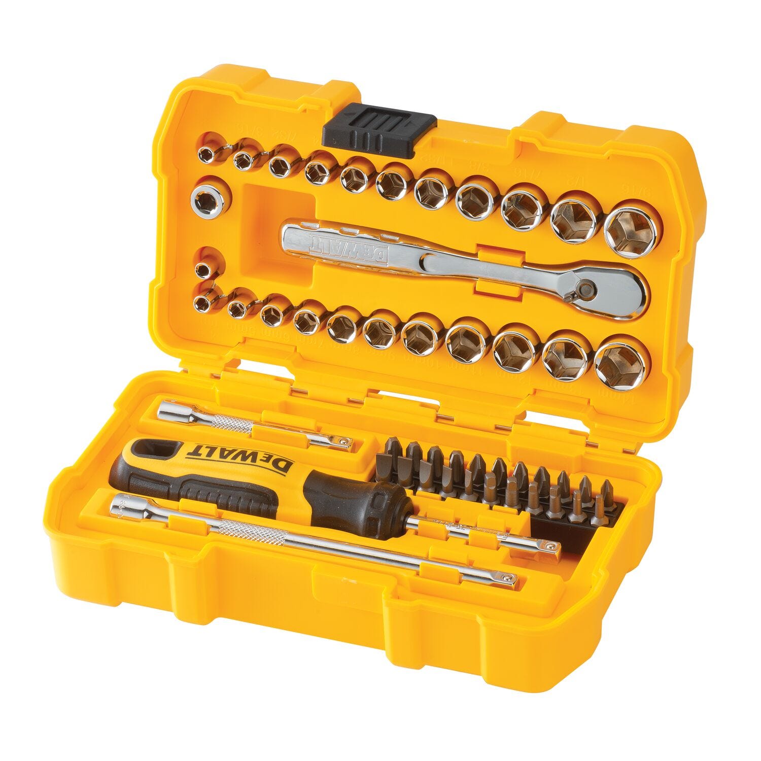 DeWalt DWMT81610 50-Piece 1/4 in. Drive Mechanics Tool Set – Tool Nut