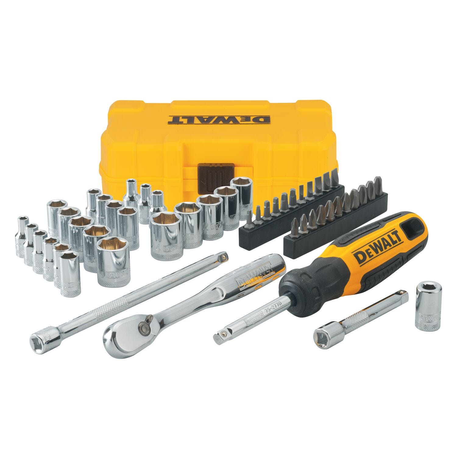 DeWalt DWMT81610 50-Piece 1/4 in. Drive Mechanics Tool Set