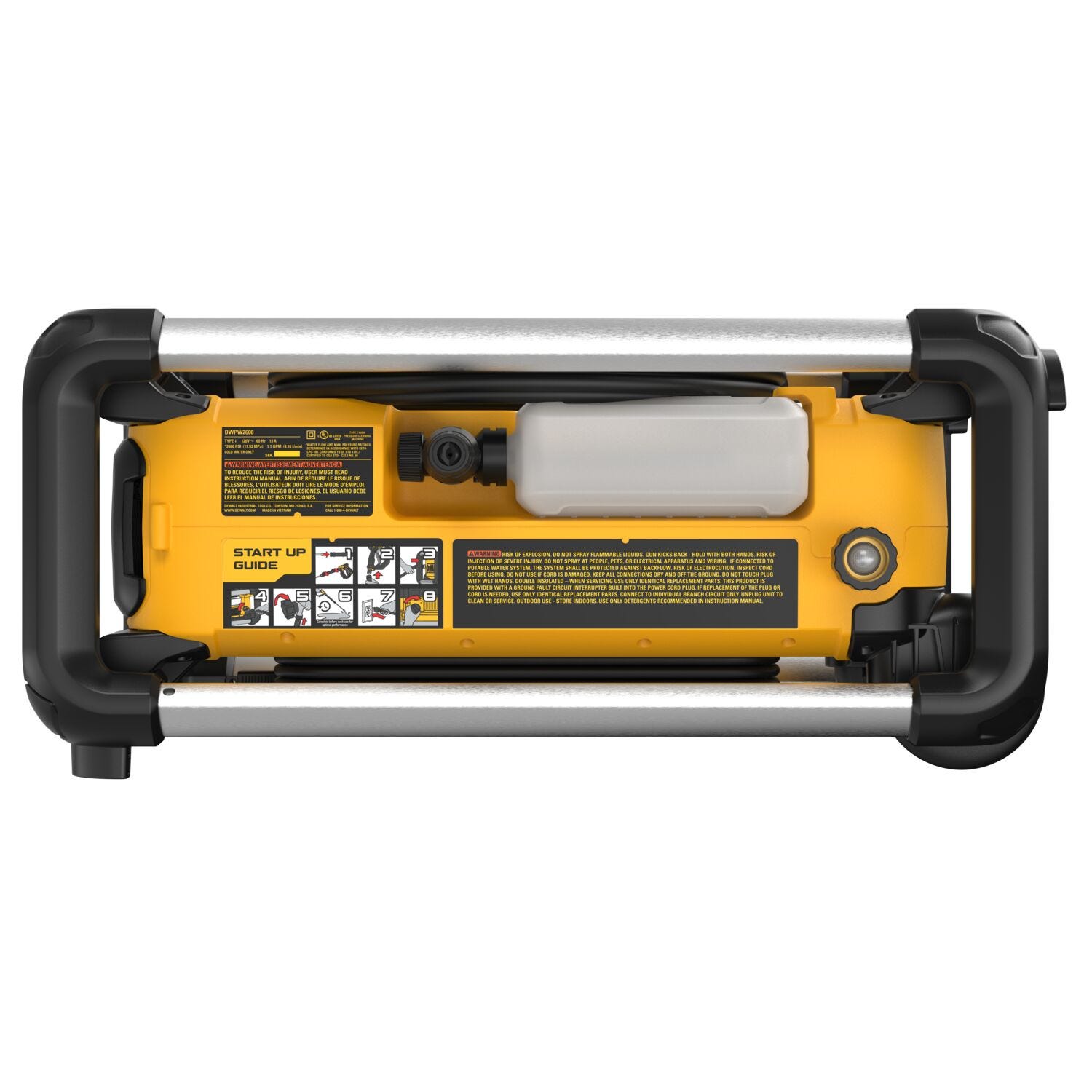 DeWalt DWPW2600 13 Amp 2,600 Max PSI Jobsite Electric Cold Water Pressure Washer