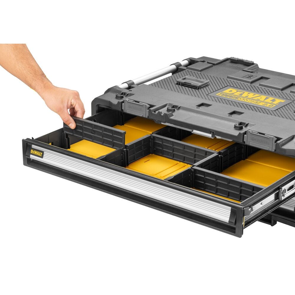 DeWalt DWST08520 TOUGHSYSTEM 2.0 DXL 30 in. Shallow Two Drawer Unit