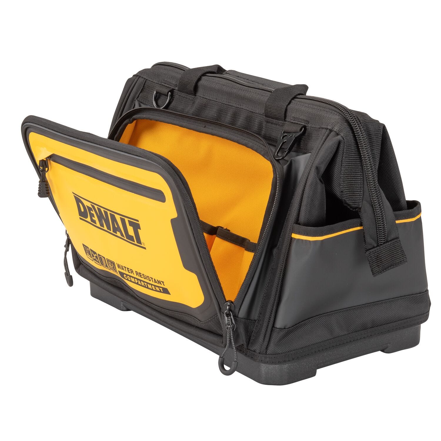DeWalt 16 in. PRO Open Mouth Tool Bag w/ 12-Piece Flex Head Ratcheting Metric Wrench Set