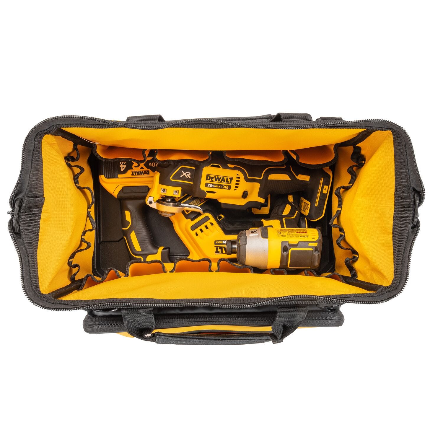 DeWalt 16 in. PRO Open Mouth Tool Bag w/ 12-Piece Flex Head Ratcheting Metric Wrench Set