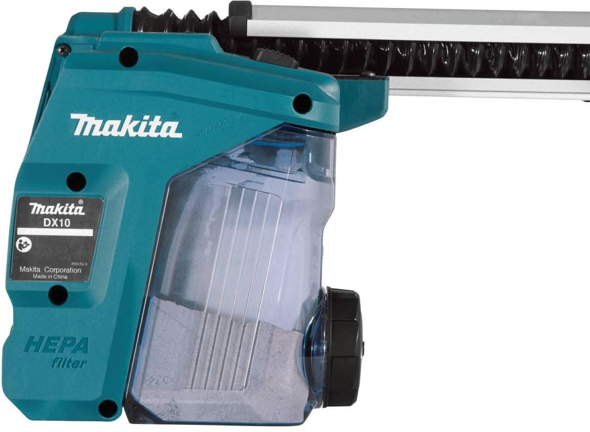 Makita DX10 Dust Extractor Attachment with HEPA Filter Cleaning Mechanism