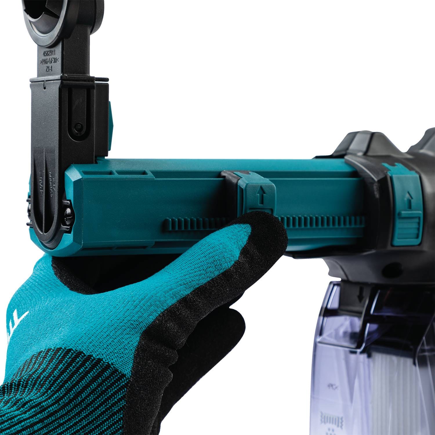 Makita DX14 Dust Extractor Attachment with HEPA Filter Cleaning Mechanism