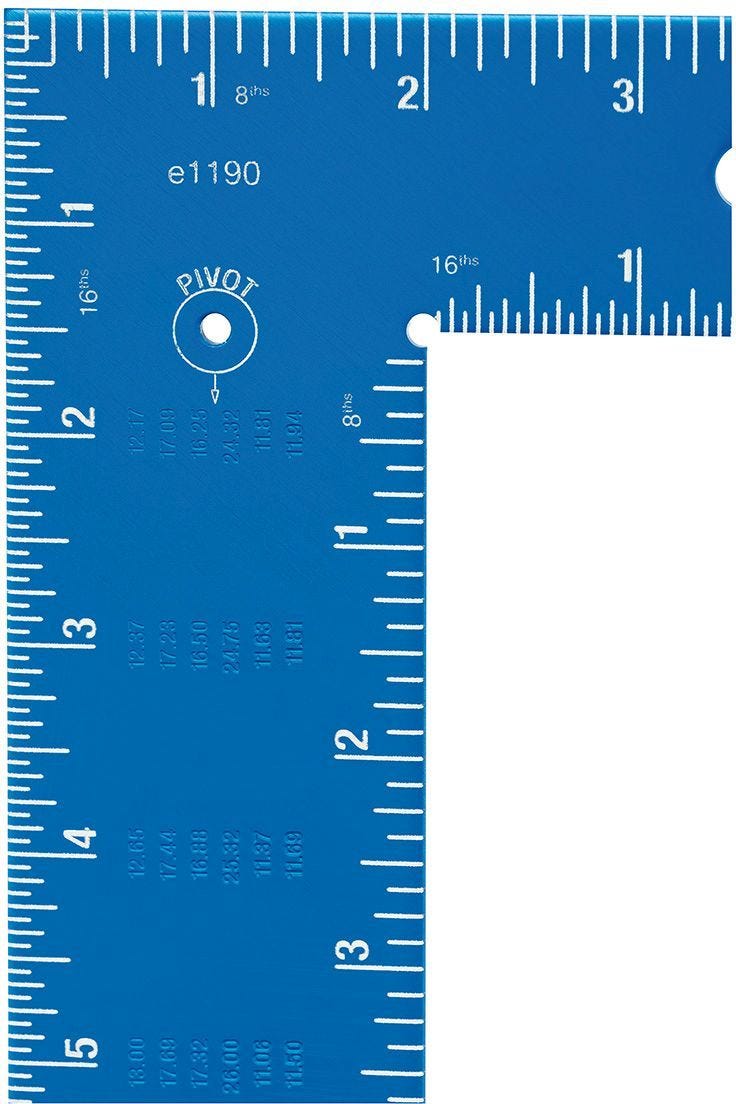 Empire 1190 16-in. x 24-in. True Blue Laser Etched Framing Square