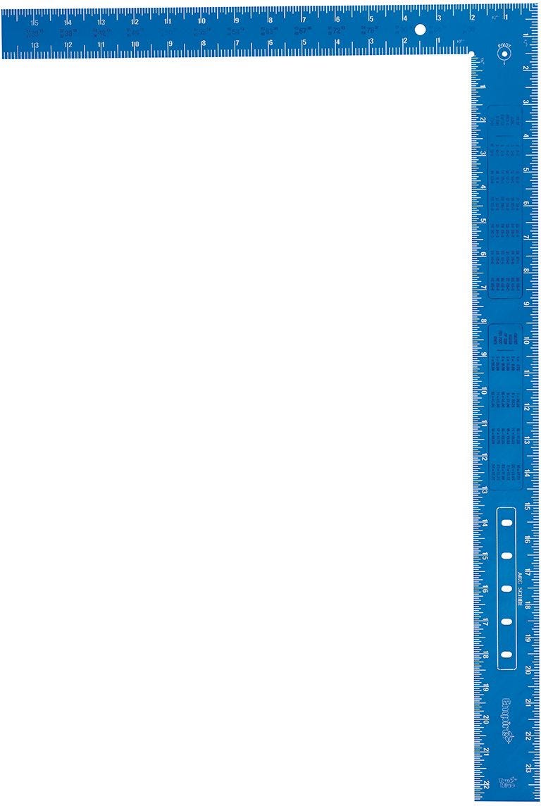 Empire 1190 16-in. x 24-in. True Blue Laser Etched Framing Square