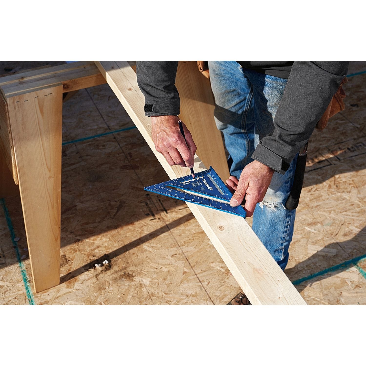 Empire E2994 7 in. Laser Etched Aluminum Rafter Square