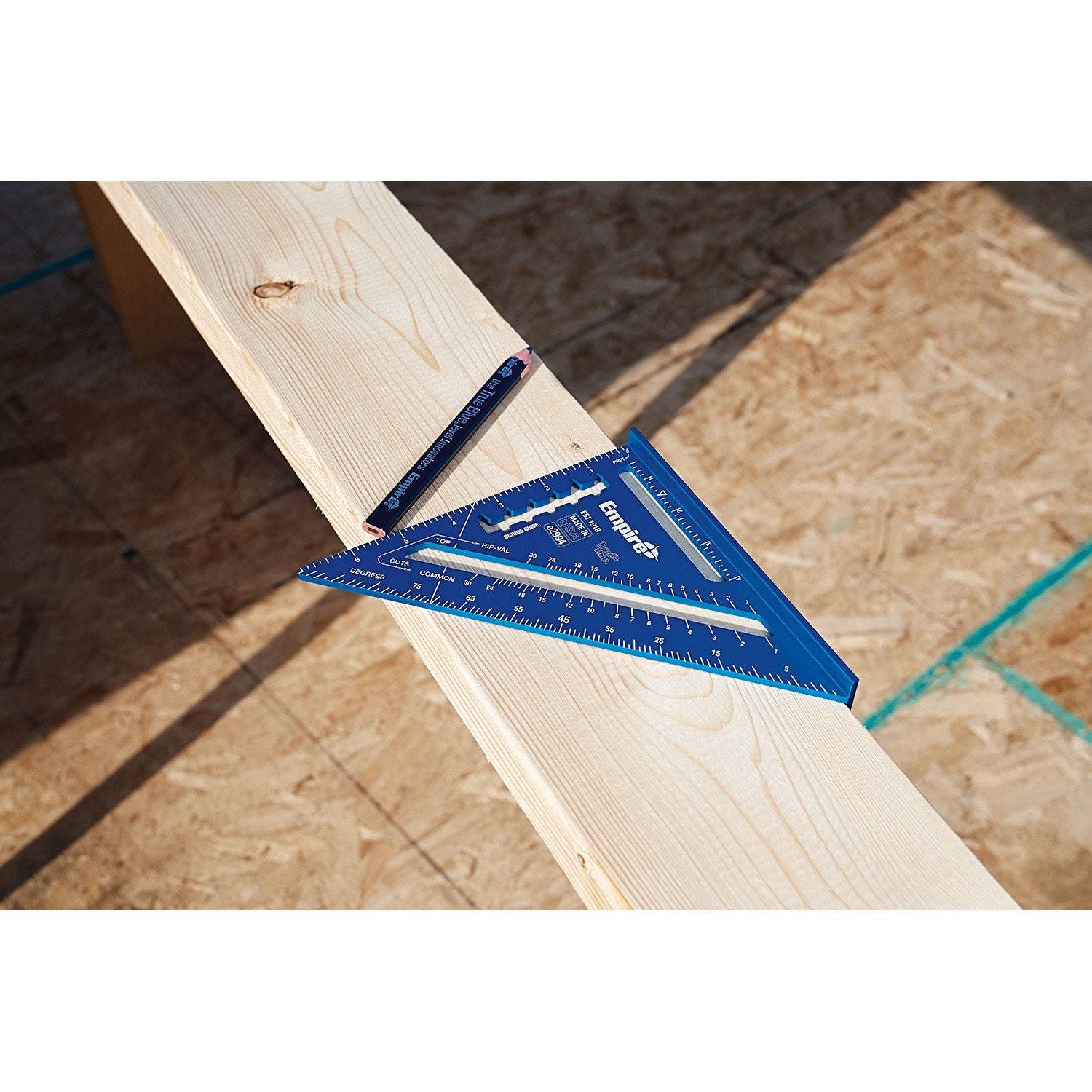 Empire E2994 7 in. Laser Etched Aluminum Rafter Square