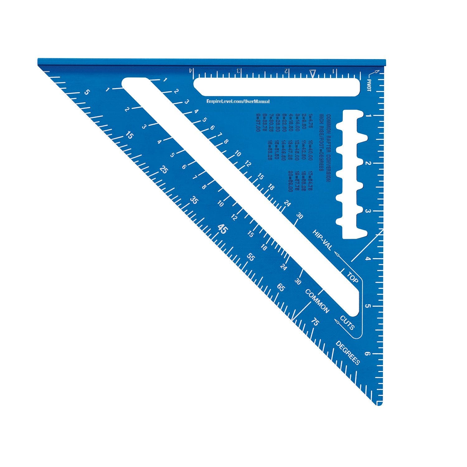 Empire E2994 7 in. Laser Etched Aluminum Rafter Square
