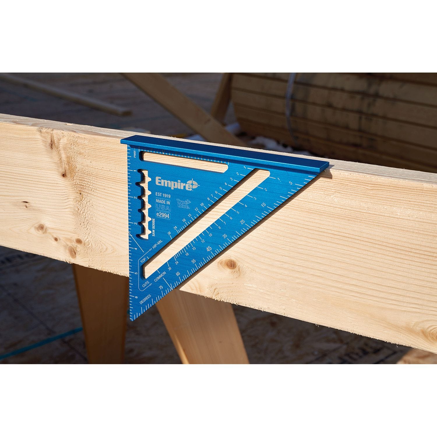 Empire E2994 7 in. Laser Etched Aluminum Rafter Square