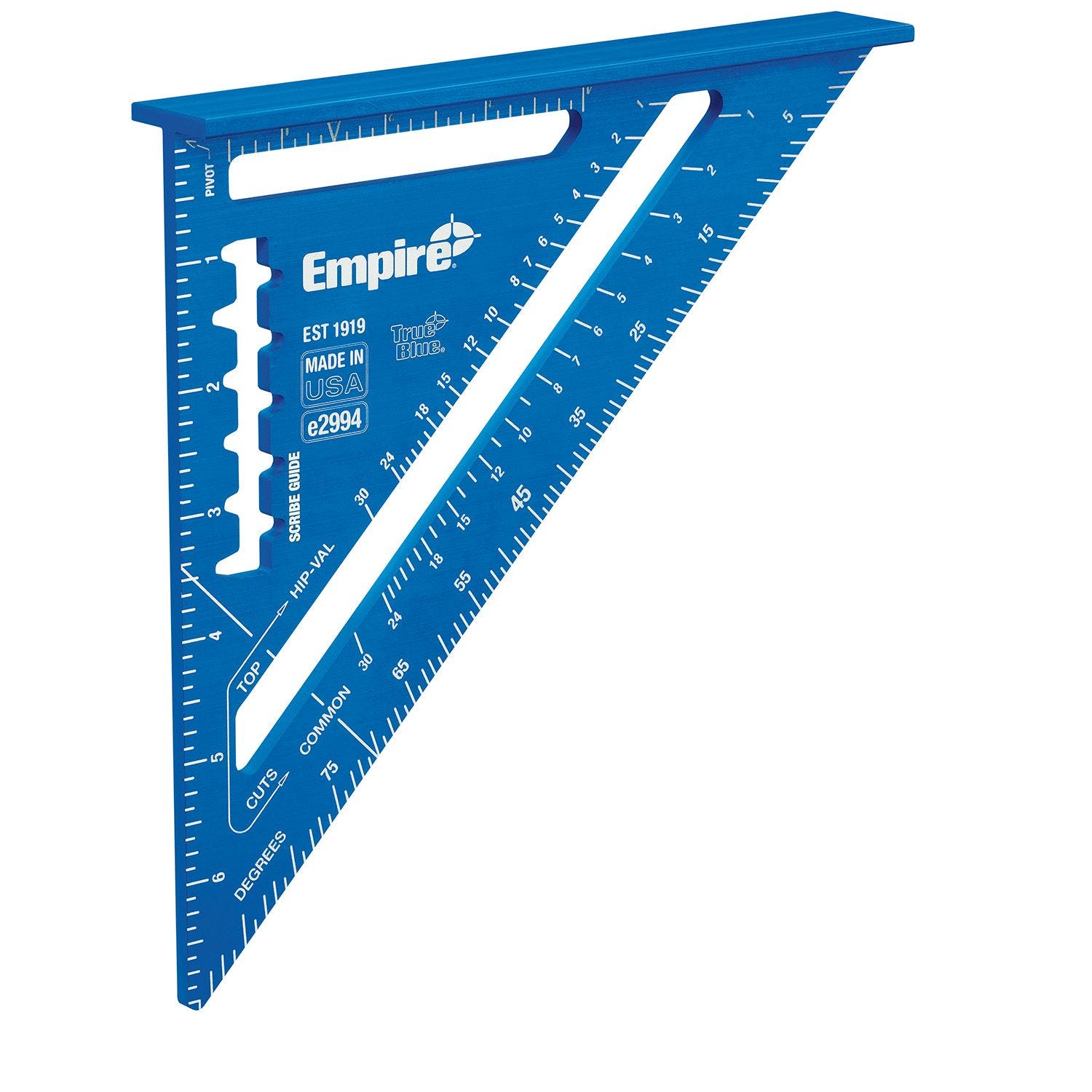 Empire E2994 7 in. Laser Etched Aluminum Rafter Square