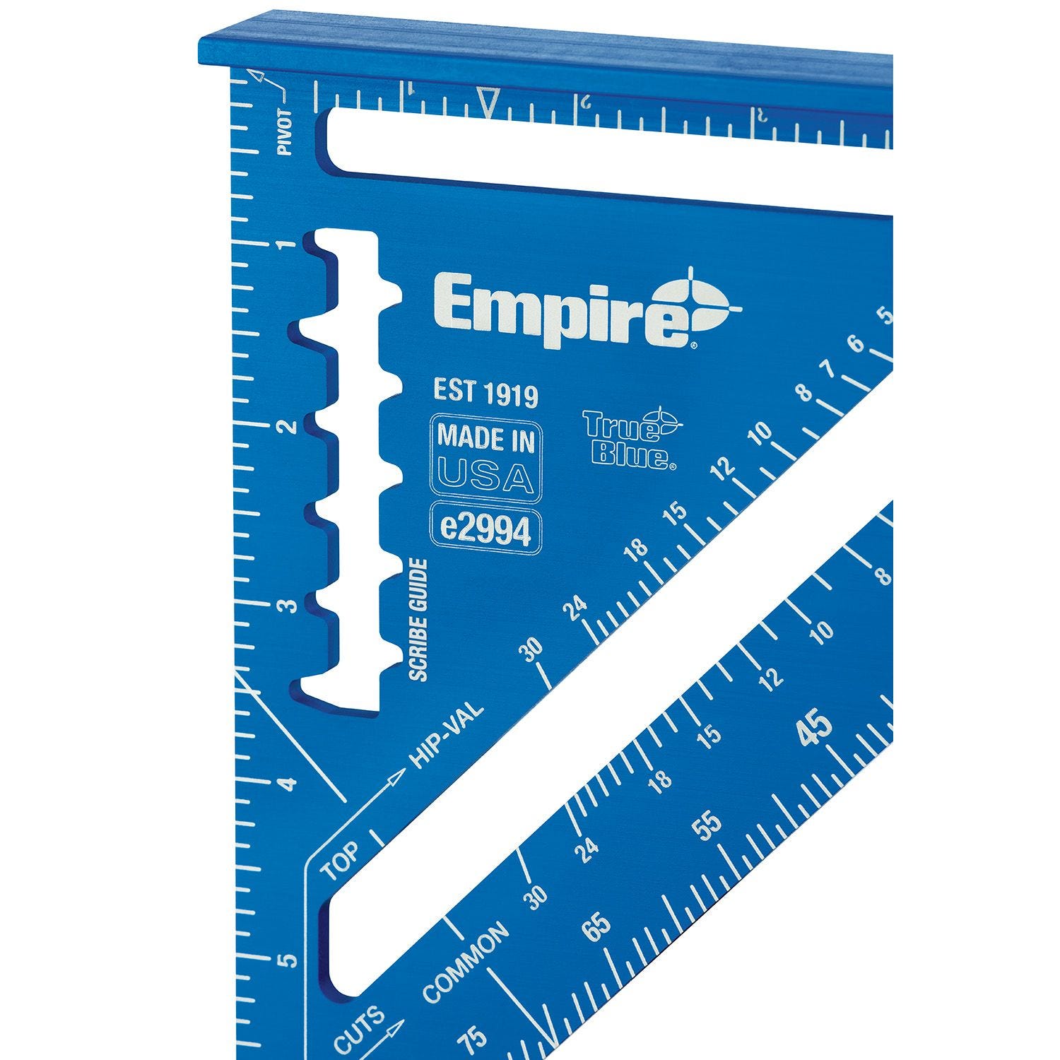 Empire E2994 7 in. Laser Etched Aluminum Rafter Square