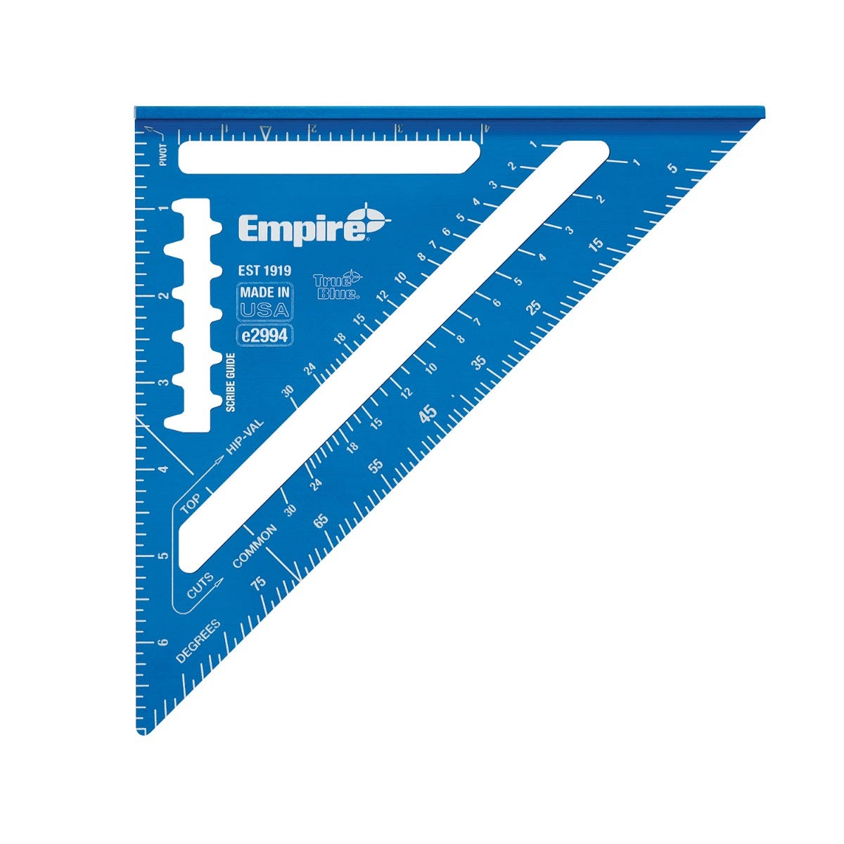Empire 7-in / 12-in True Blue Laser Etched Rafter Squares