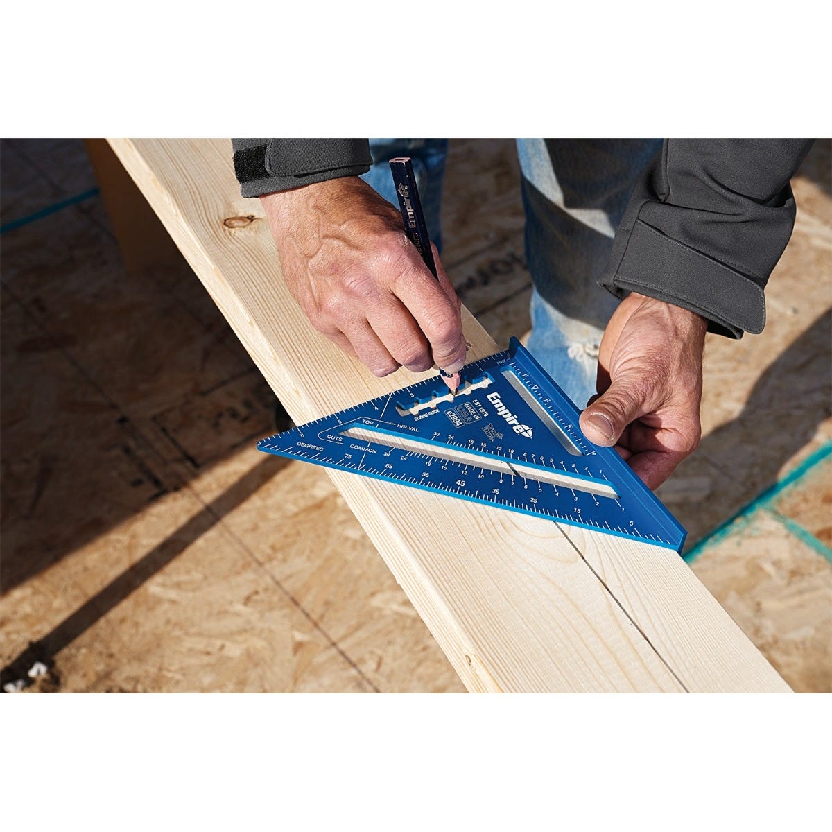 Empire 7-in / 12-in True Blue Laser Etched Rafter Squares