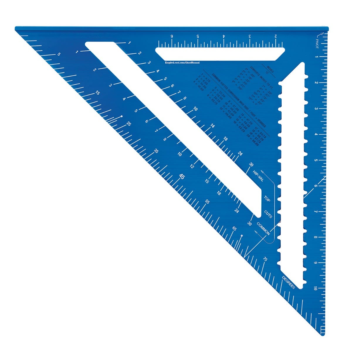 Empire 7-in / 12-in True Blue Laser Etched Rafter Squares