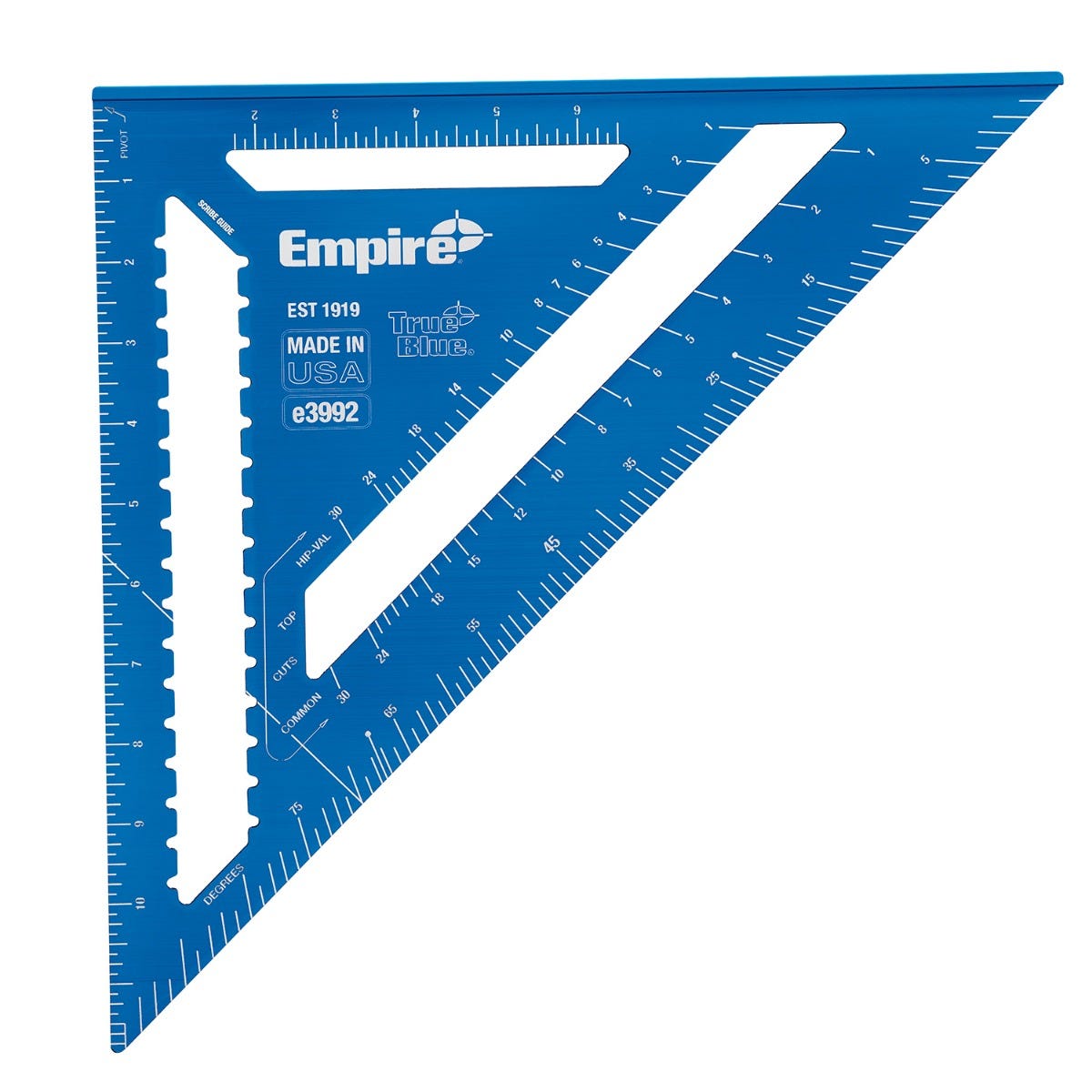 Empire 7-in / 12-in True Blue Laser Etched Rafter Squares