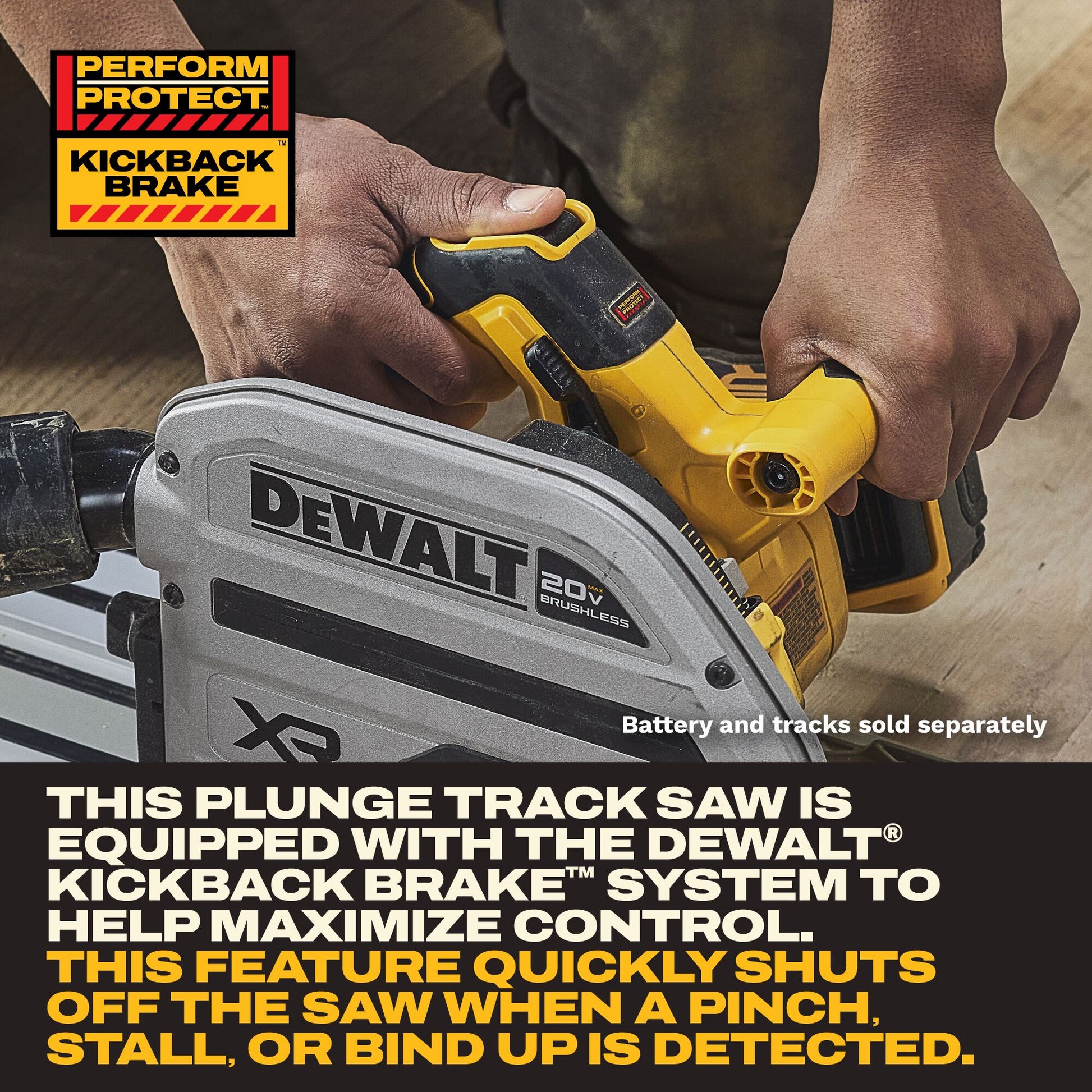 DEWALT 20V XR 6-1/2-in Track Saw (Tool-Only)