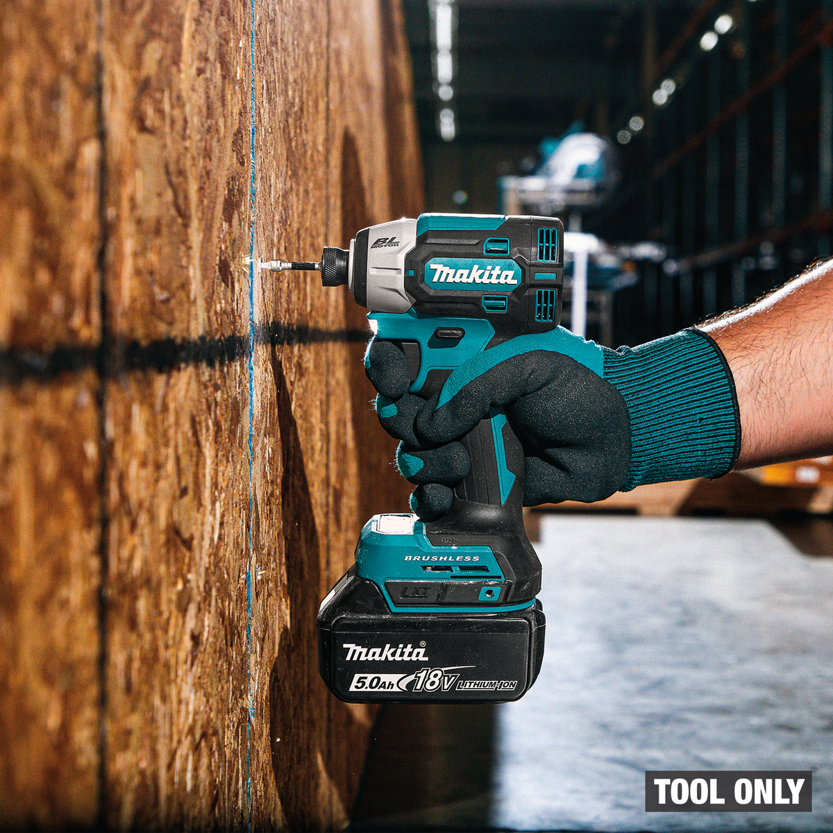 Makita 18V LXT Brushless Quick-Shift Mode 4-Speed Impact Driver (XDT21Z) - in use on the job 3