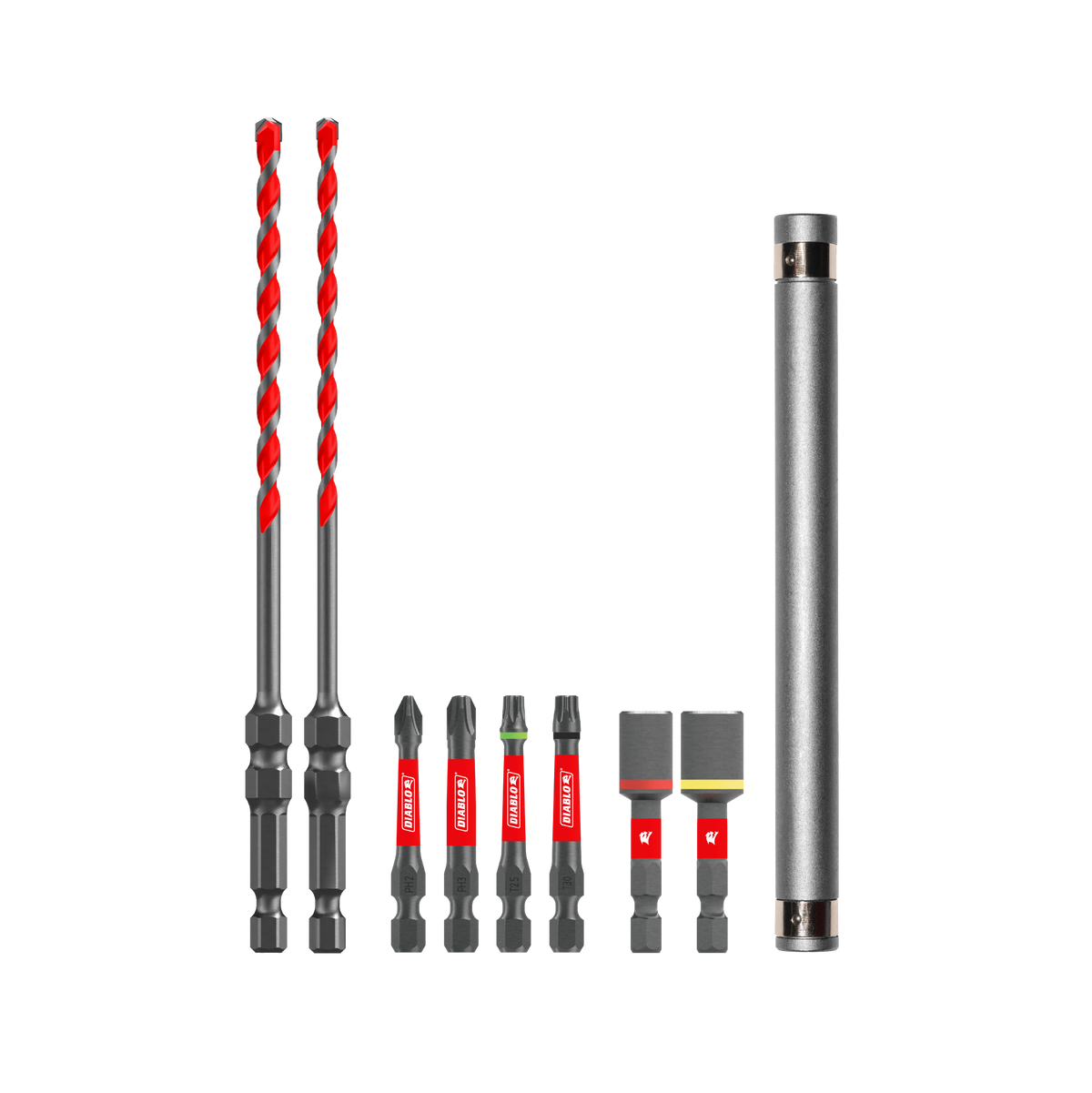 Diablo SPEEDemon Red Granite PLUS Carbide-Tipped Concrete Anchor Installation Set (DMARGHC-S9)