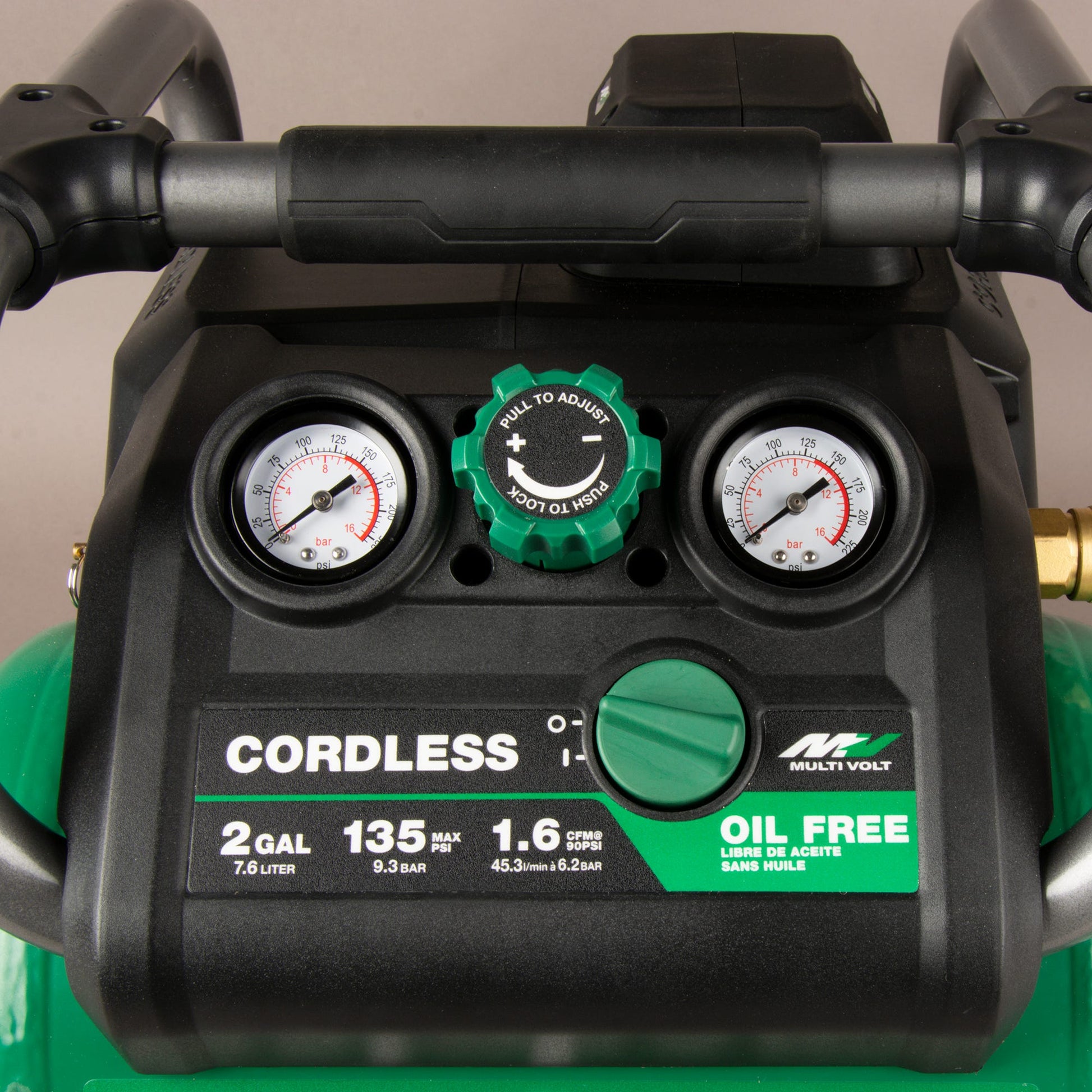 Metabo HPT EC36DAQ4M 36V Brushless 2-Gallon Air Compressor plus 36V/18V MultiVolt Battery and Charger 4.0Ah/8.0Ah Starter Kit