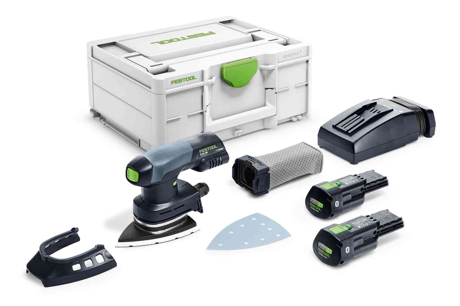 Festool 577513 DTSC 400 18V Brushless Hybrid Cordless Sander Bluetooth 3.1Ah PLUS w/ Systainer3