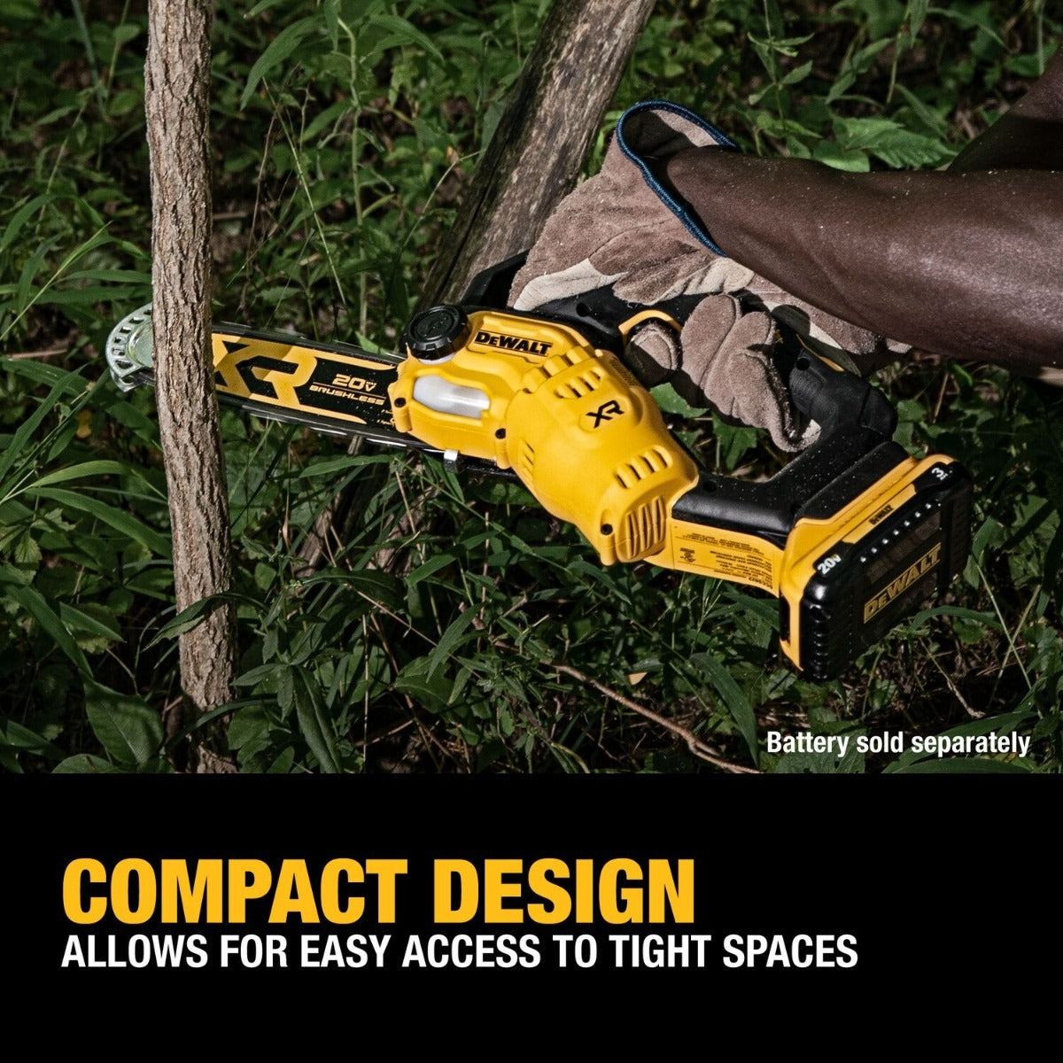 DeWalt DCCS623B 20V MAX XR Brushless 8 in. Chainsaw, Tool Only