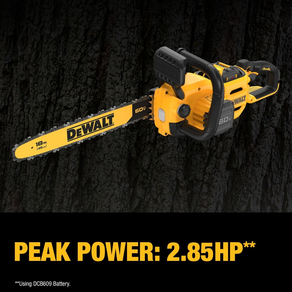 DeWALT DCCS672X1 FLEXVOLT 60V MAX 18-in. Brushless Chainsaw 9.0Ah Kit
